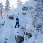 Zipline in Lapland, Winter